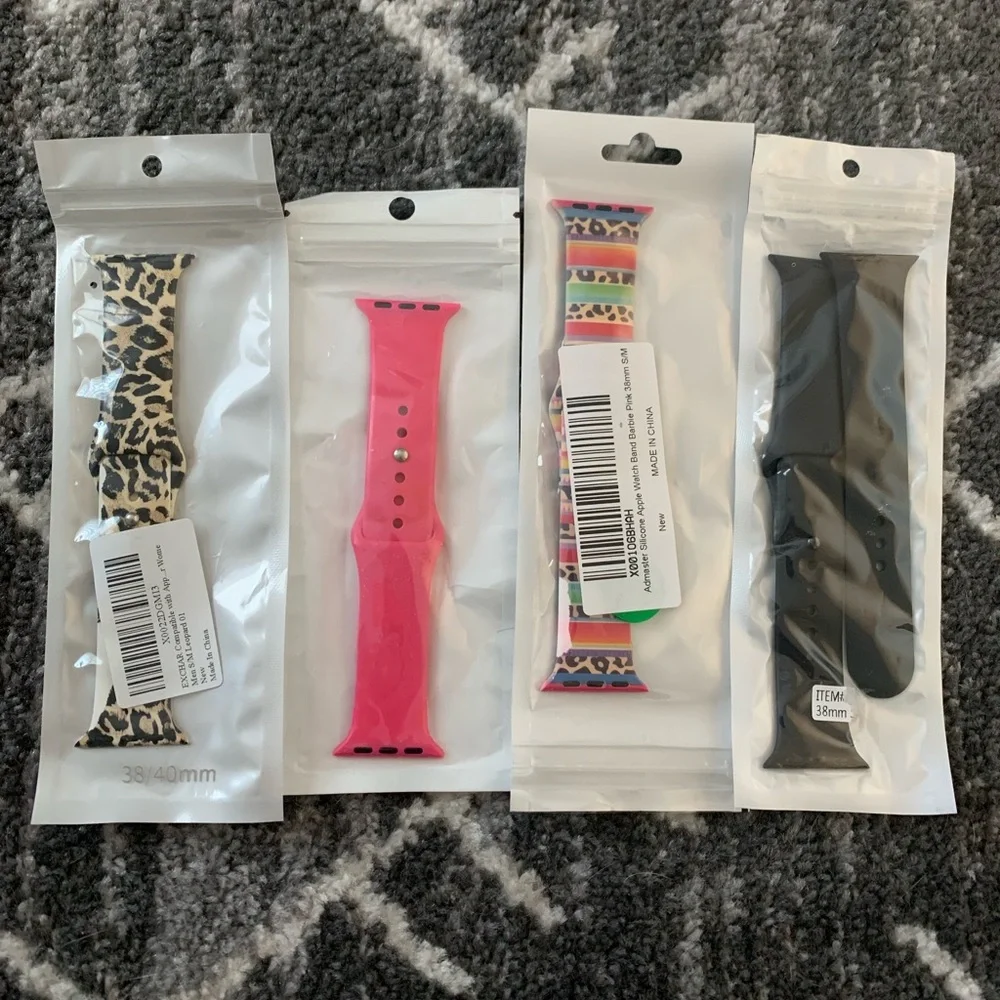 💪🏻 Set of Four Apple Watch Bands 38mm S/M (aftermarket)